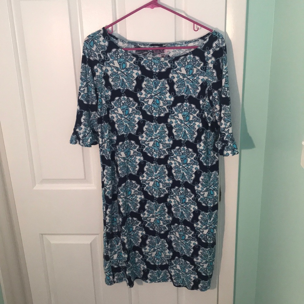 Lilly Pulitzer blue seashell print dress